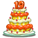 Neopets 19th Birthday Cake