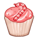 Candy Cane Cupcake