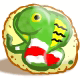 Frosted Cobrall Cookie