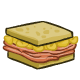 Ham and Corn Chip Sandwich
