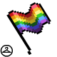 Handheld 8-Bit Rainbow Pride Flag