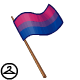 Handheld Maraquan Bisexual Pride Flag