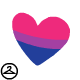 Bisexual Pride Heart Markings