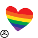 Rainbow Pride Heart Markings