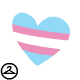 Transgender Pride Heart Markings