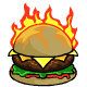 Flaming Hot Burger