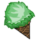 Grassy Green Cone