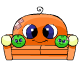 Orange Kiko Sofa