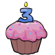 Raspberry Birthday Cupcake