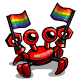 Rainbow Flag Crabby-bot Plushie