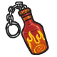Bottle of Lava Keyring