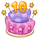 Delicious Neopets 10th Birthday Cake
