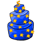 Starry Birthday Cake