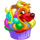 Rainbow Gelert Cupcake