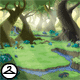 Mysterious Forest Clearing Background