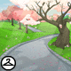 Spring Path Background