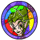 Negg Faerie Stained Glass Window