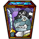 Stained Glass Pirate Grarrl Window