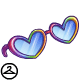 Maraquan Rainbow Heart Pride Sunglasses