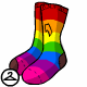 Torn Rainbow Gym Socks