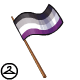 Handheld Asexual Pride Flag
