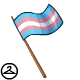 Handheld Transgender Pride Flag