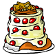 Marshmallow and Cherry Grarrl Cake