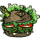 Vegetarian Tonu Day Burger