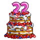 Neopets 22nd Birthday Cake