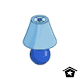 Simple Blue Lamp