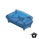 Simple Blue Sofa