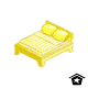 Simple Yellow Bed