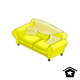 Simple Yellow Sofa