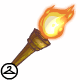 Fiery Carved Torch