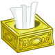 Shiny Gold Tissue Box