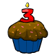 Chocolate Birthday Cupcake