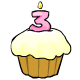 Extra Sugary Birthday Cupcake