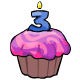 Bomberry Birthday Cupcake