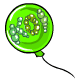 Green Bubbly Koi Balloon