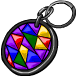 Brightvale Stained Glass Keychain of a Bright Sun