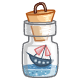 Boat in a Bottle Charm