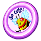Pink Buzzer Flying Disc