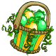 Festive Green and Yellow Negg Basket