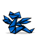 Blue Origami Hissi Toy