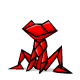Red Origami Nimmo Toy