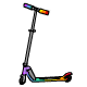 Rainbow Scooter